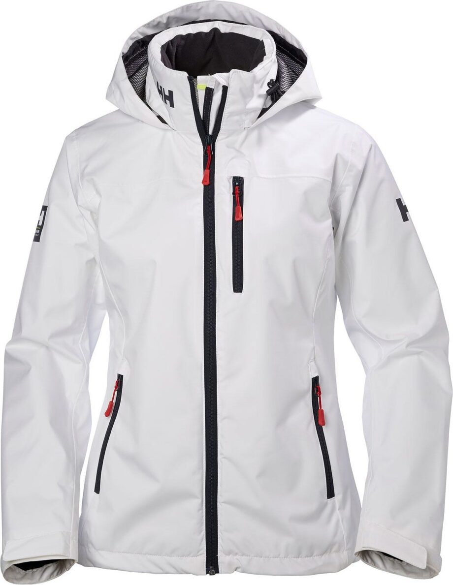 Helly Hansen Women's Crew Huvförsedd Underjacka Segeljacka Vit XS