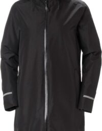 Helly Hansen Women's Aspire Long Huvförsedd Raincoat Svart XL