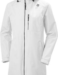 Helly Hansen Women's Long Belfast 3/4 Length Regnjacka Vit XS