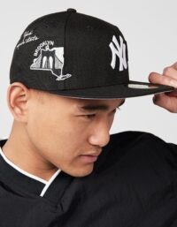New Era MLB New York Yankees 59FIFTY Script Cap, Black
