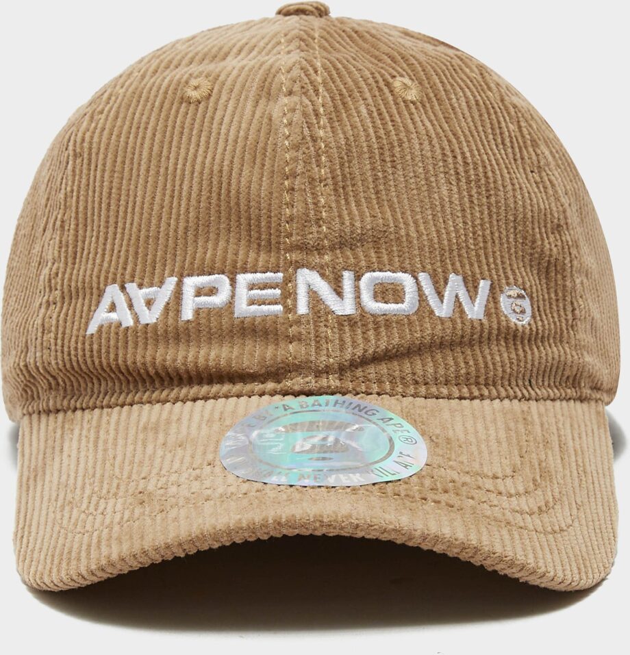 AAPE By A Bathing Ape Corduroy Cap, Brown