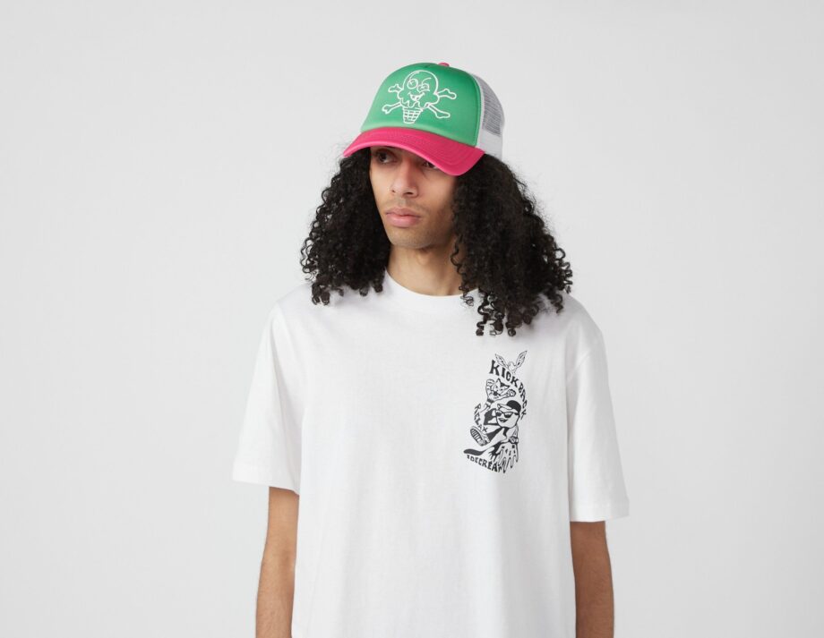 ICECREAM Cones And Bones Trucker Hat, Green