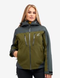 Revolution Race Silence Proshell Jacket - Dam - Dark Olive 2.0, Storlek:M - Skaljacka & Vindjacka
