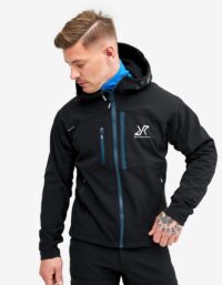 Revolution Race Hiball Jacket - Herr - Black/Dark Ocean, Storlek:M - Jackor > Softshelljackor