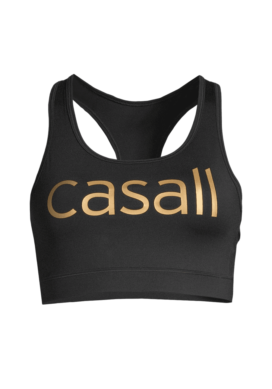 Casall Dazzling sports bra - Golden Logo