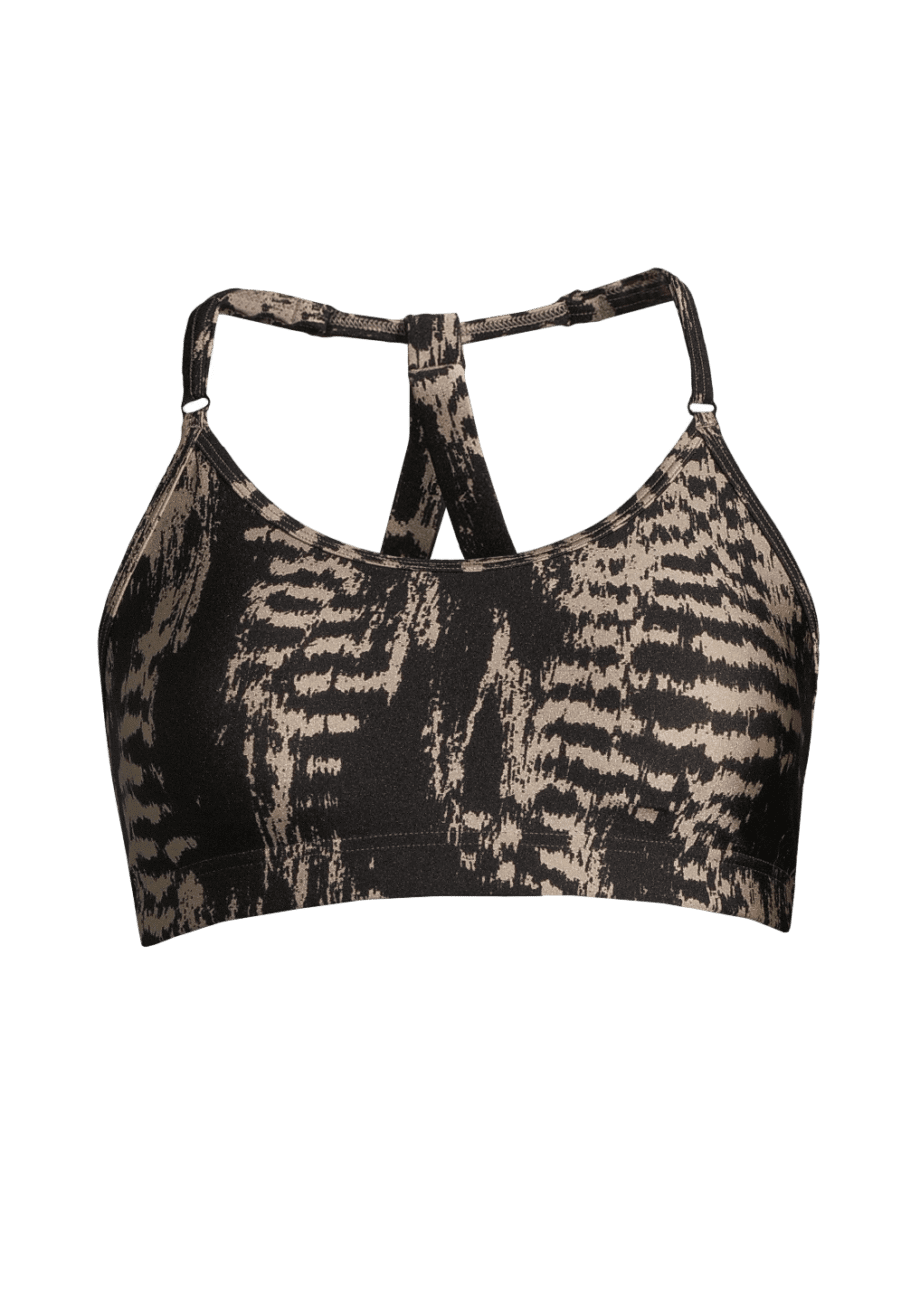 Casall Strappy Sports Bra - Survive Grey Metallic