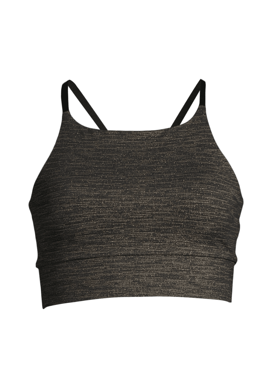 Casall Sculpture Intense Sports Bra - Black Gold