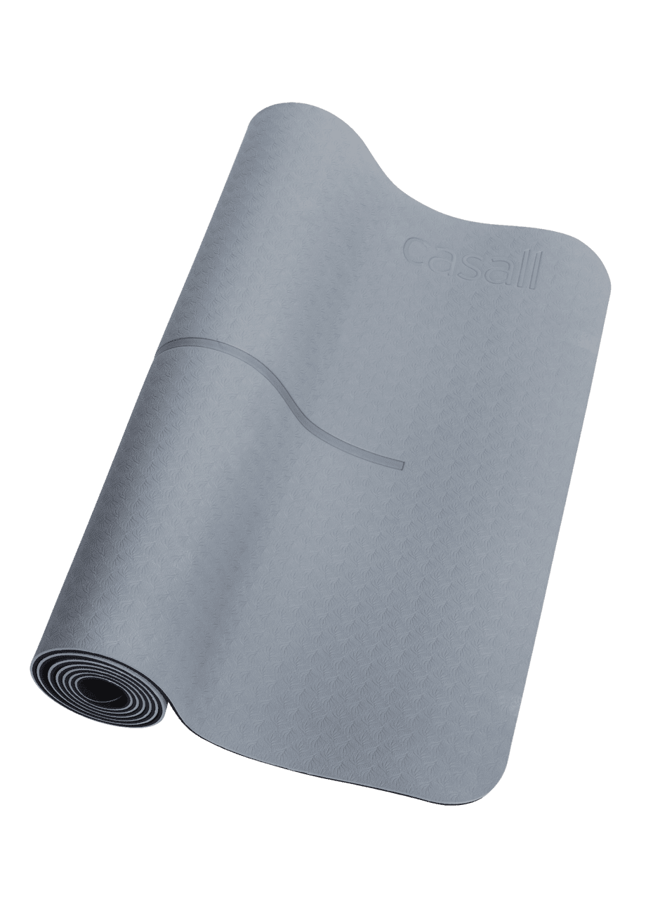 Casall Yoga Mat Position 4mm - Strech blue/Dk. blue