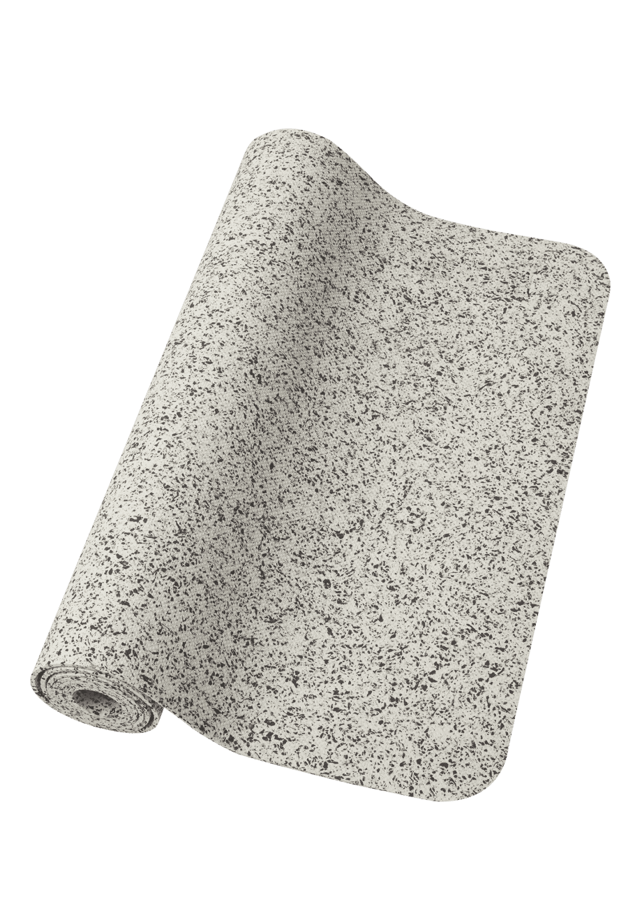 Casall Yoga mat Recycled blend Lightweight 4mm - Light Sand/Black