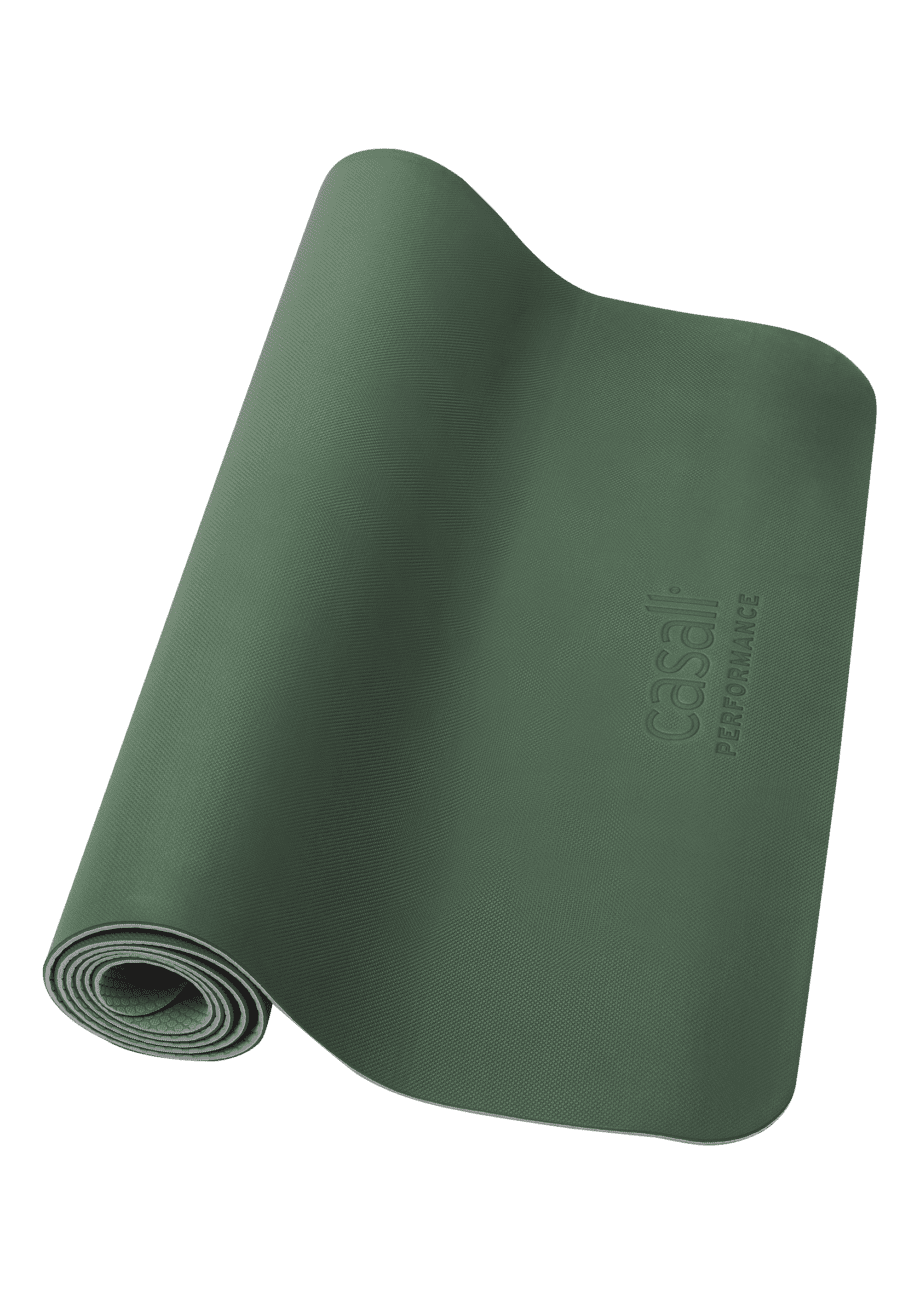 Casall PRF Yoga mat Travel 3mm - Green/Dk Grey