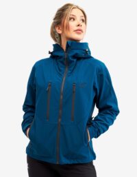 Revolution Race Trail Jacket - Dam - Diesel Blue, Storlek:XS - Dam > Jackor > Softshelljackor
