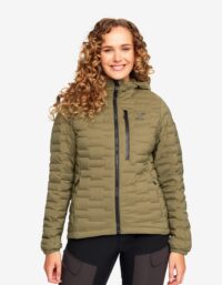 Revolution Race Flex Down Jacket - Dam - Burnt Olive, Storlek:XS - Vinterjackor