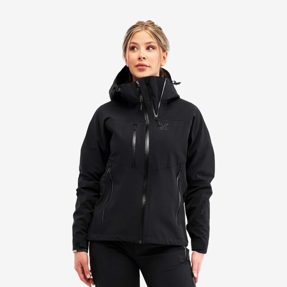 Revolution Race Cyclone Rescue Jacket 2.0 - Dam - Black Edition, Storlek:L - Skaljacka & Vindjacka