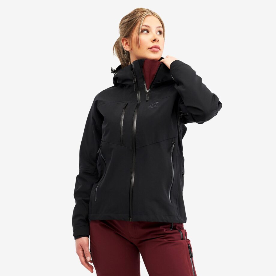 Revolution Race Cyclone Rescue Jacket 2.0 - Dam - Black, Storlek:L - Skaljacka & Vindjacka