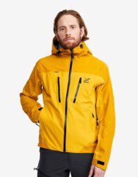 Revolution Race Silence Proshell Jacket - Herr - Lemon Curry, Storlek:S - Skaljacka & Vindjacka
