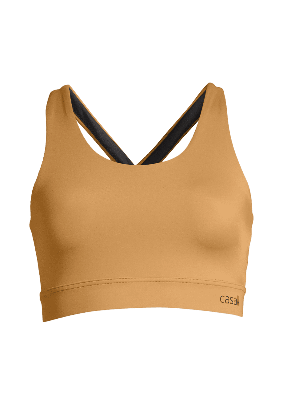 Casall Crossback Sports Bra - Brass Yellow