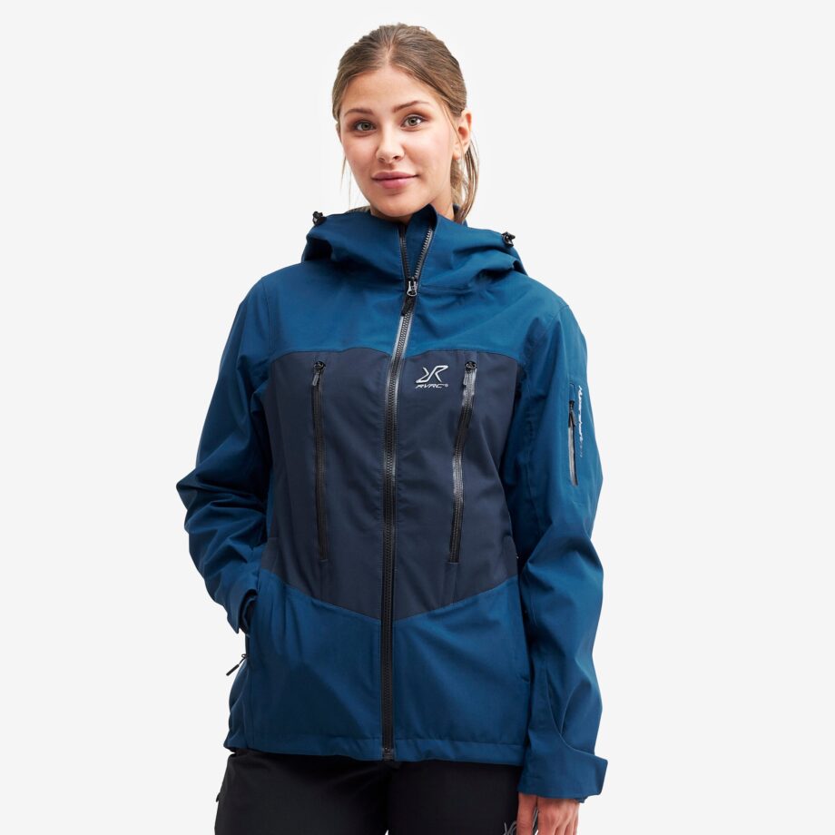 Revolution Race Whisper Jacket - Dam - Blue, Storlek:S - Skaljacka & Vindjacka