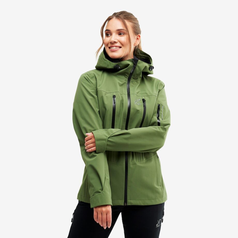 Revolution Race Whisper Jacket - Dam - Bronze Green, Storlek:L - Skaljacka & Vindjacka