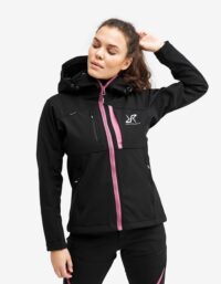 Revolution Race Hiball Jacket - Dam - Jetblack, Storlek:XL - Dam > Jackor > Softshelljackor