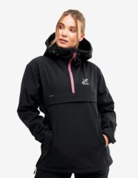 Revolution Race Hiball Anorak - Dam - Black/Pink, Storlek:S - Vinterjackor
