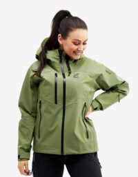 Revolution Race Cyclone Rescue Jacket 2.0 - Dam - Pine Green, Storlek:XS - Skaljacka & Vindjacka