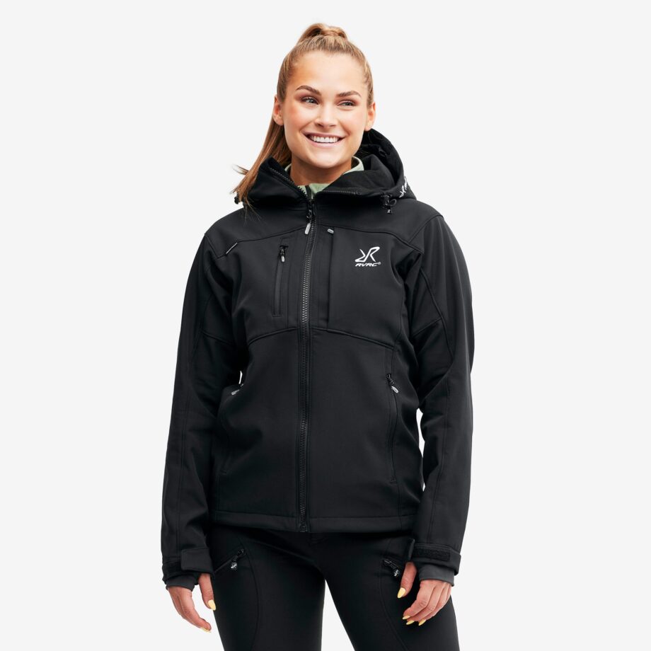 Revolution Race Hiball Jacket - Dam - Black Edition, Storlek:L - Dam > Jackor > Softshelljackor