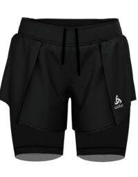 Odlo 2-in-1 Zeroweight Ceramicool Pro Shorts W Black (Storlek XS)