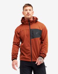 Revolution Race Hybrid Jacket 2.0 - Herr - Rusty Orange, Storlek:M - Skaljacka & Vindjacka