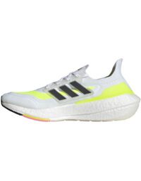 Adidas Ultraboost 21 M FtwWhite/CBlack/SYellow (Storlek 12 UK)