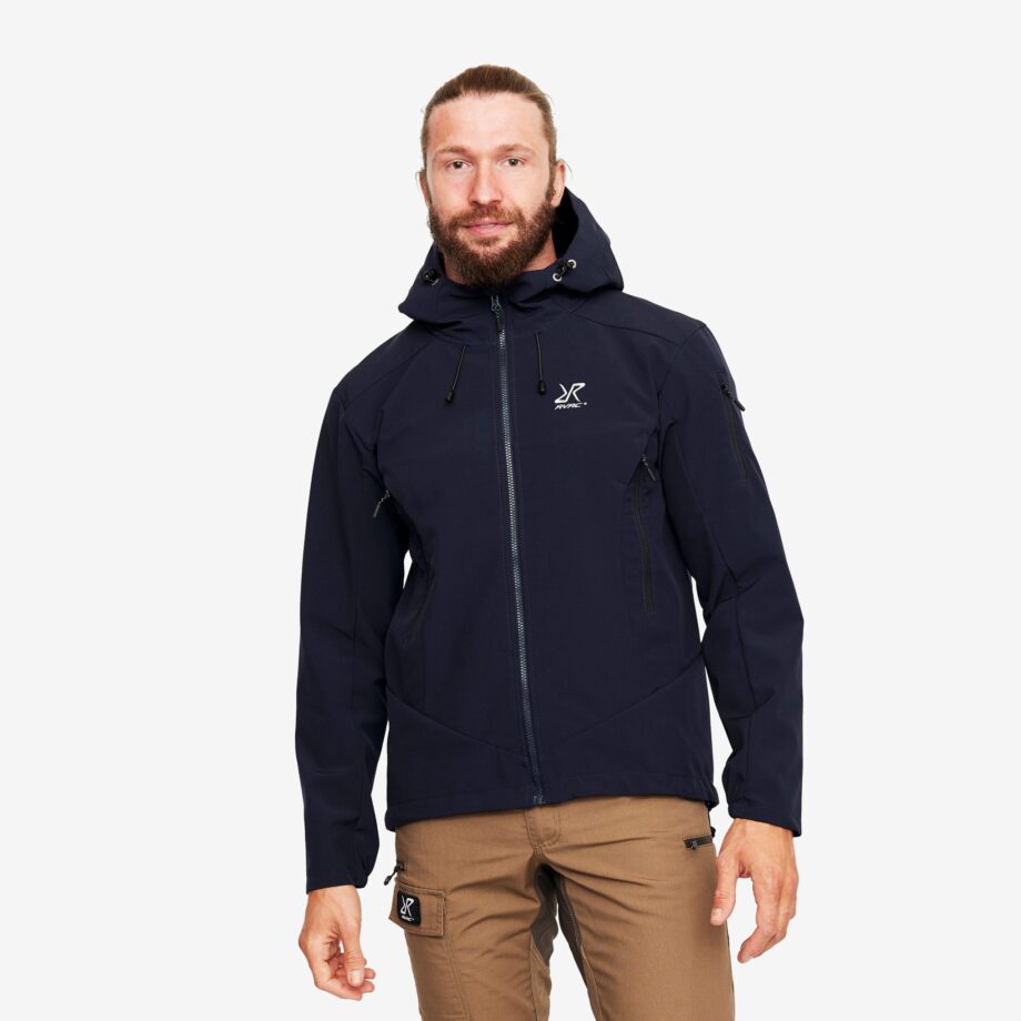 Revolution Race Reckon Softshell Jacket - Herr - Peacemaker Blue, Storlek:2XL - Jackor > Softshelljackor
