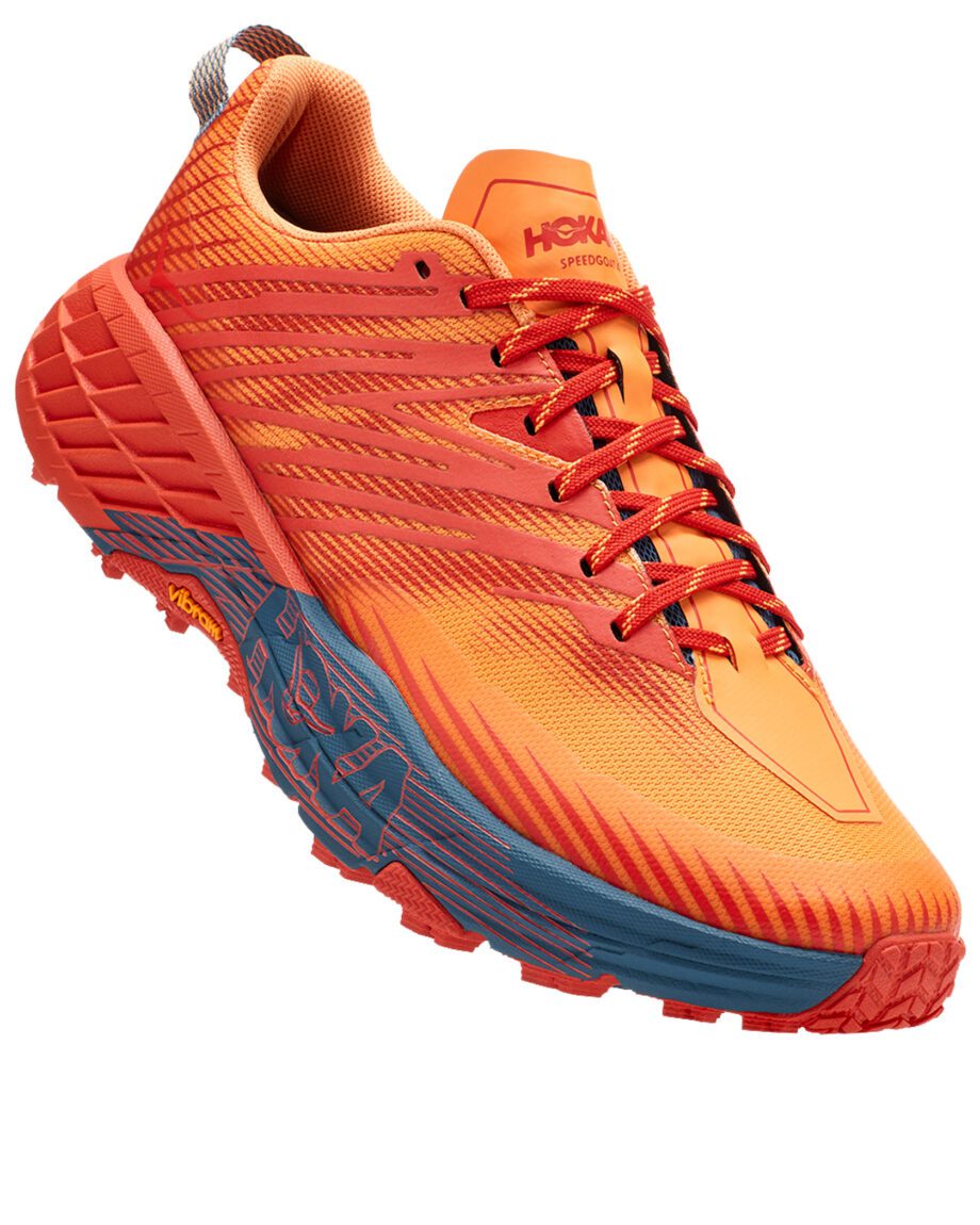 Hoka Speedgoat 4 M Fiesta/Blazing Orange (Storlek 11 US)