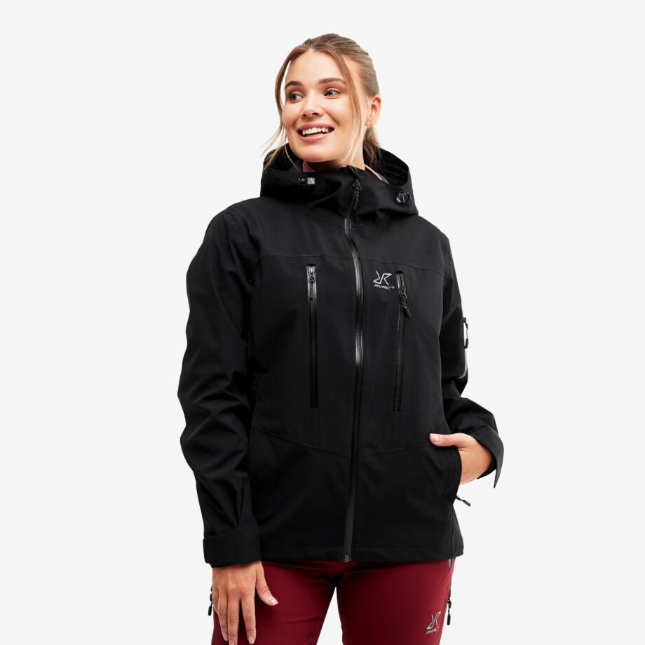 Revolution Race Whisper Jacket - Dam - Black Edition, Storlek:XL - Skaljacka & Vindjacka