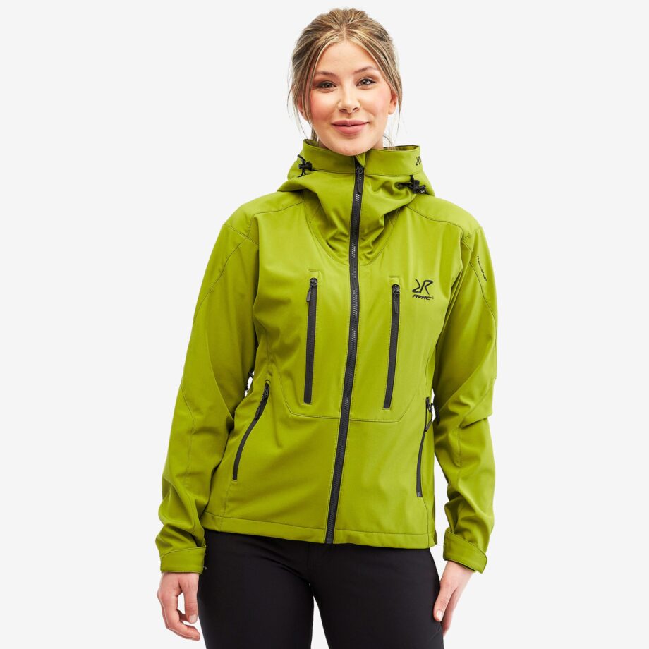 Revolution Race Trail Jacket - Dam - Guacamole, Storlek:M - Dam > Jackor > Softshelljackor