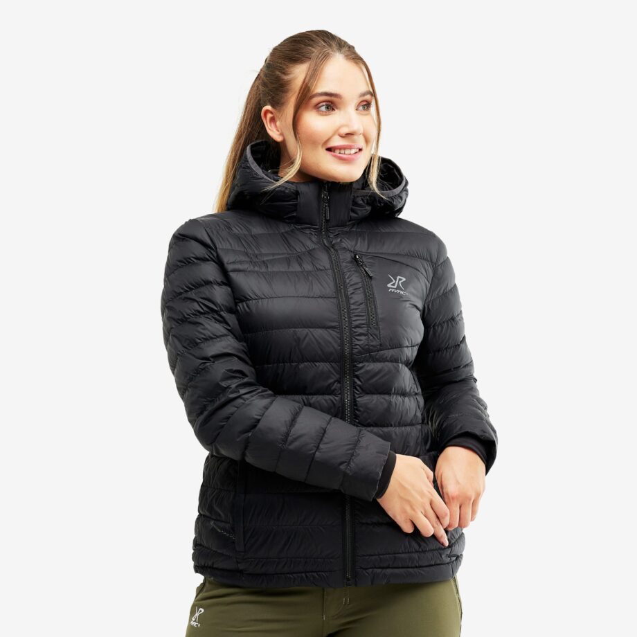 Revolution Race Helium Down Jacket - Dam - Black, Storlek:XS - Vinterjackor