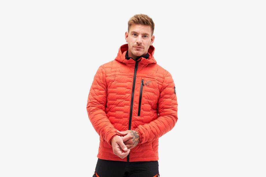 Revolution Race Flex Down Jacket - Herr - Paprika, Storlek:M - Vinterjackor