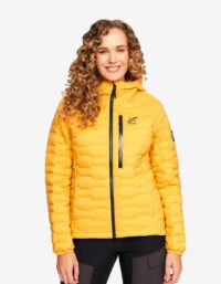 Revolution Race Flex Down Jacket - Dam - Lemon Curry, Storlek:XS - Vinterjackor