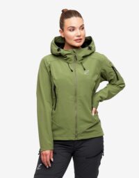 Revolution Race Reckon Softshell Jacket - Dam - Olivine, Storlek:XL - Dam > Jackor > Softshelljackor