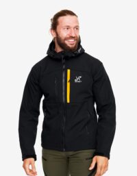 Revolution Race Hiball Jacket - Herr - Black/Radiant Yellow, Storlek:M - Jackor > Softshelljackor