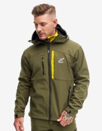 Revolution Race Hiball Jacket - Herr - Dark Olive, Storlek:M - Jackor > Softshelljackor
