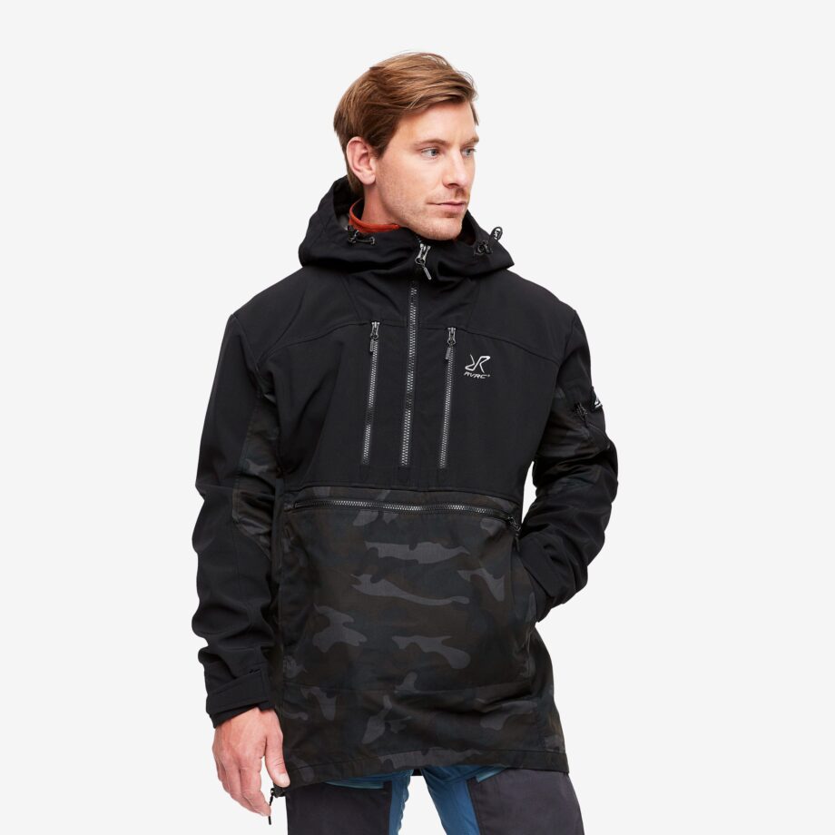 Revolution Race Outdoor Anorak - Herr - Dark Camo, Storlek:S - Skaljacka & Vindjacka