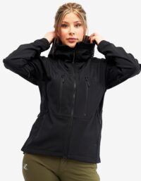 Revolution Race Trail Jacket - Dam - Black Edition, Storlek:XL - Dam > Jackor > Softshelljackor