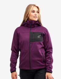Revolution Race Hybrid Jacket 2.0 - Dam - Dark Purple Rain, Storlek:S - Skaljacka & Vindjacka