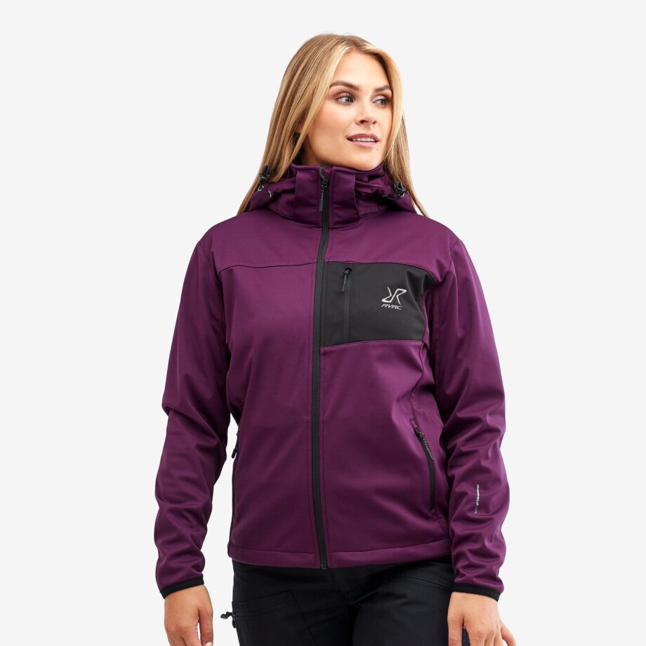 Revolution Race Hybrid Jacket 2.0 - Dam - Dark Purple Rain, Storlek:S - Skaljacka & Vindjacka