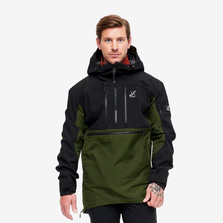 Revolution Race Outdoor Anorak - Herr - Forest Green, Storlek:S - Skaljacka & Vindjacka