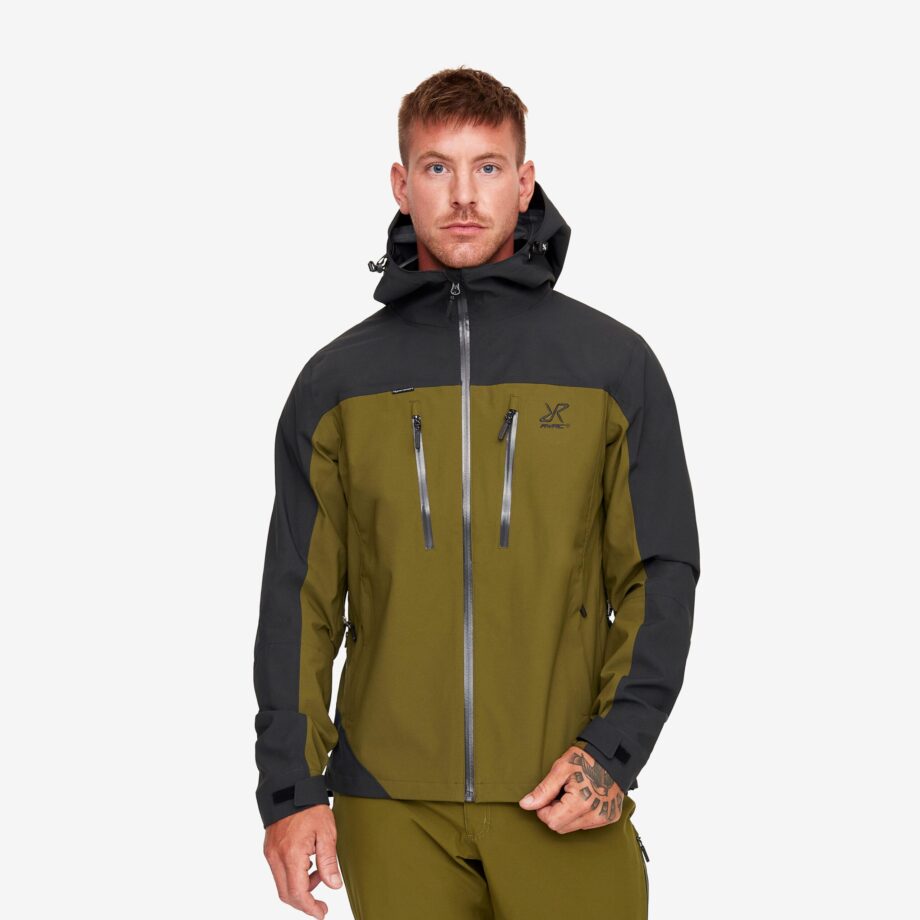 Revolution Race Silence Proshell Jacket - Herr - Dark Olive/Moonless Night, Storlek:XL - Skaljacka & Vindjacka
