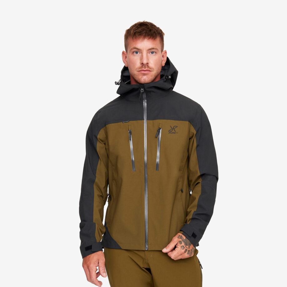Revolution Race Silence Proshell Jacket - Herr - Dark Olive/Moonless Night, Storlek:XL - Skaljacka & Vindjacka