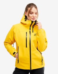 Revolution Race Cyclone Rescue Jacket 2.0 - Dam - Yellow, Storlek:S - Skaljacka & Vindjacka