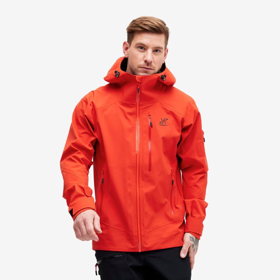 Revolution Race Aphex Pro Jacket - Herr - Lava, Storlek:S - Skaljacka & Vindjacka