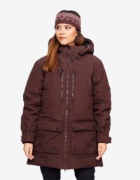 Revolution Race Outdoor Parka - Dam - Dark Vintage Rose, Storlek:S - Vinterjackor