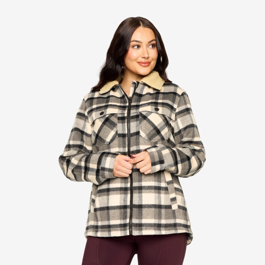 Revolution Race Lumber Jacket - Dam - Tofu/Anthracite, Storlek:XL - Vinterjackor